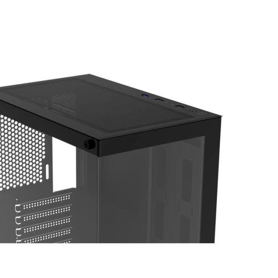 Gabinete Gamer Fortrek Crystal Mid Tower Preto - Imagem 5
