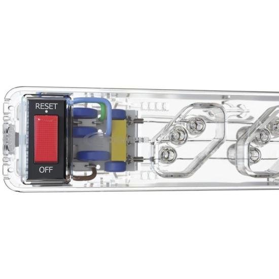 Filtro de Linha Com Proteção DPS 3P Energia 5 Clamper Transparente - Imagem 3