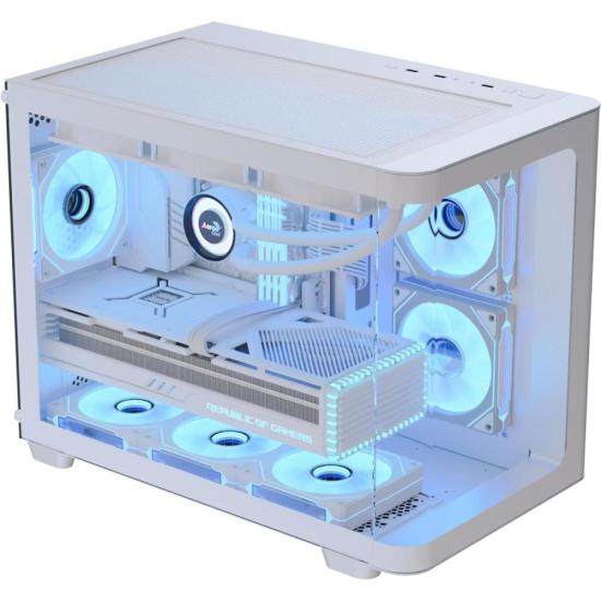 Gabinete Gamer Aerocool ATX P300C Branco Lateral Vidro - Imagem 2