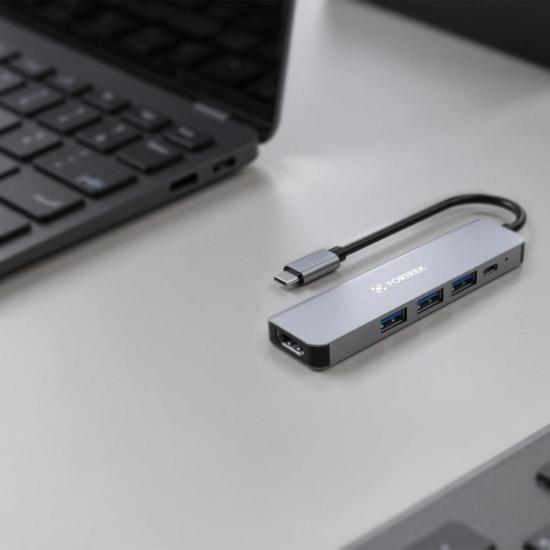 Hub USB-C 5 Portas Fortrek DC53 - Imagem 4