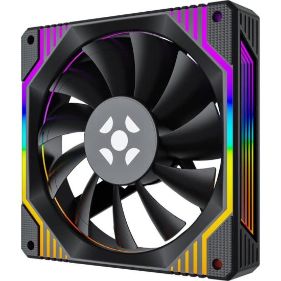Kit Cooler Fan ARGB Fortrek Frosty Preto Com Controladora/Controle - Imagem 3