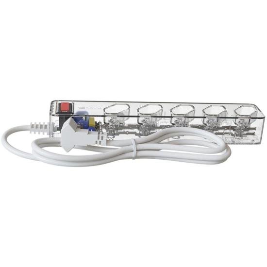 Filtro de Linha Com Proteção DPS 3P Energia 5 Clamper Transparente - Imagem 2