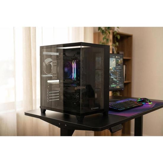 Gabinete Gamer Fortrek Clarity Full Glass Aquário Preto - Imagem 6