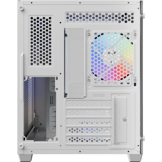 Gabinete Gamer Aerocool Dryft Mini Branco Com 6 fans ARGB Lateral Vidro - Imagem 6