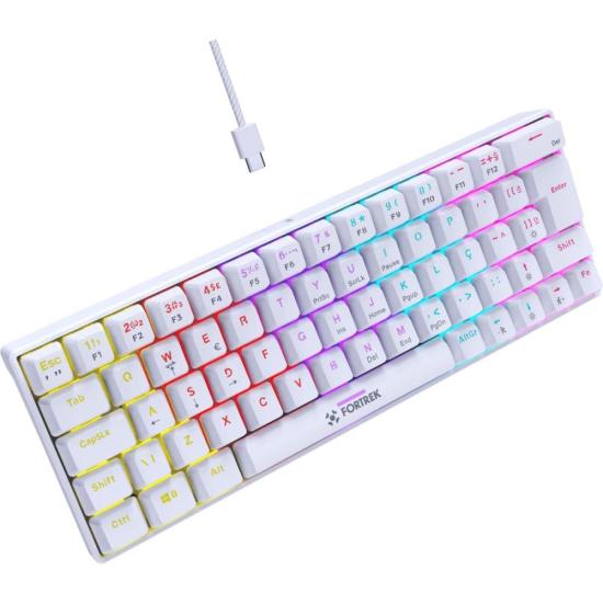 Teclado Gamer Mecânico Fortrek Gravity 65 Compact Switch Outemu Red W - Imagem 6