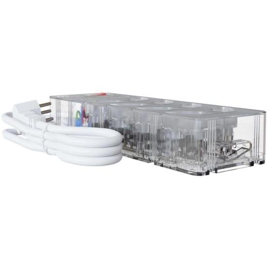 Filtro de Linha Com Proteção DPS 3P Energia 8 Clamper Transparente - Imagem 4