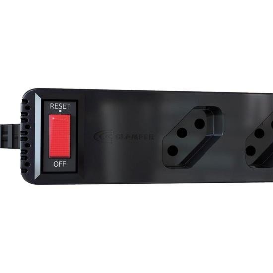 Filtro de Linha Com Proteção DPS 3P Energia 5 Clamper Preto - Imagem 3