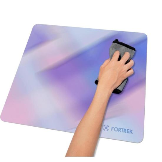 Mousepad Com Infusão de Vidro Fortrek Quickglass PRO Branco - Imagem 3