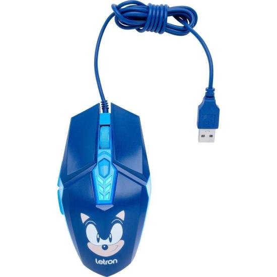 Mouse Gamer Letron Sonic 3600dpi RBG Azul - Imagem 3