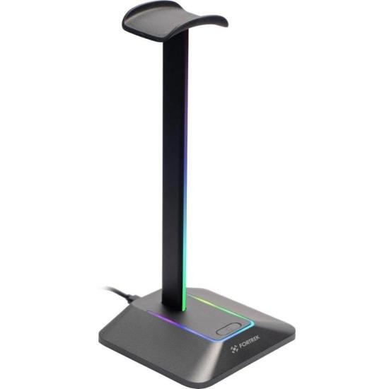 Suporte Para Headset RGB com Hub USB 2 entradas Fortrek Nexus - Imagem 3
