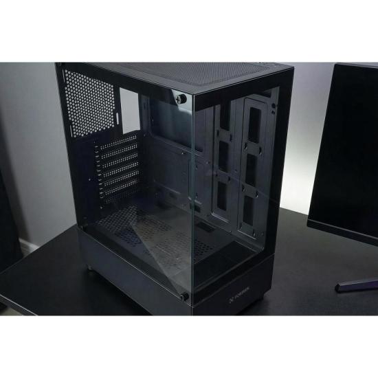 Gabinete Gamer Fortrek Crystal Mid Tower Preto - Imagem 6