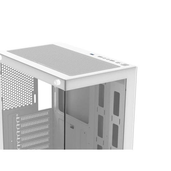 Gabinete Gamer Fortrek Crystal Mid Tower Branco - Imagem 4