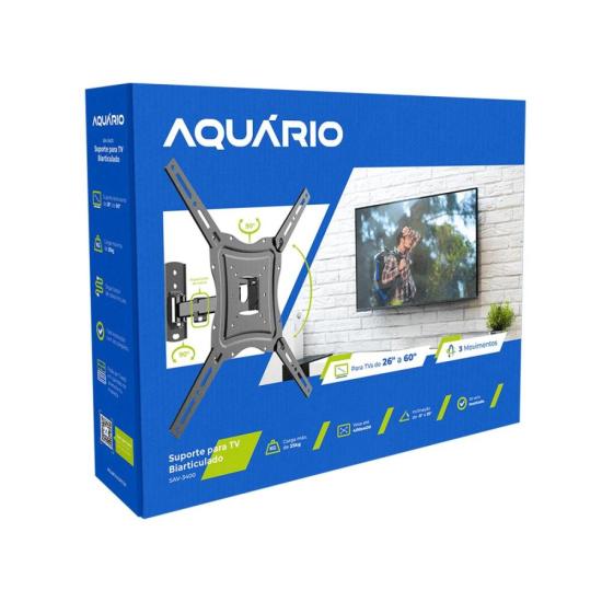 Suporte Biarticulado Para TV Universal 26-60" SAV-3400 Aquário - Imagem 2