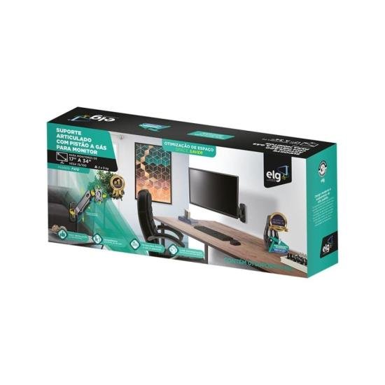 Suporte Para Monitor Multiarticulado de Parede 17-34" ELG F410 - Imagem 3