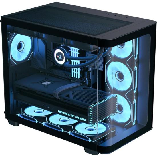 Gabinete Gamer Aerocool ATX P500C Preto Lateral Vidro - Imagem 2
