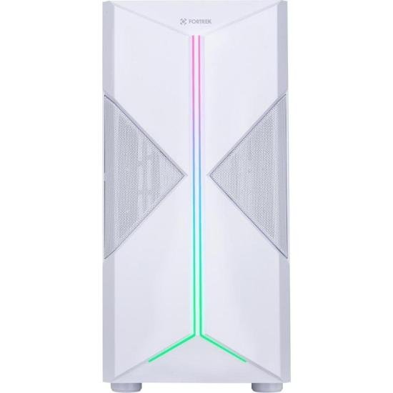Gabinete Gamer Fortrek Holt Mid Tower RGB Branco - Imagem 2