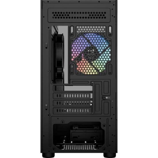 Gabinete Gamer Aerocool Viewport USB-C V1 Preto Lateral Vidro Temperado - Imagem 4