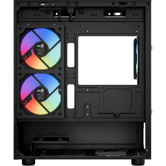 Gabinete Gamer Aerocool Viewport USB-C V1 Preto Lateral Vidro Temperado - Imagem 5