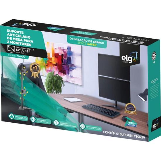 Suporte Torre Para Monitor Articulado 15-32" ELG T80N2V - Imagem 6