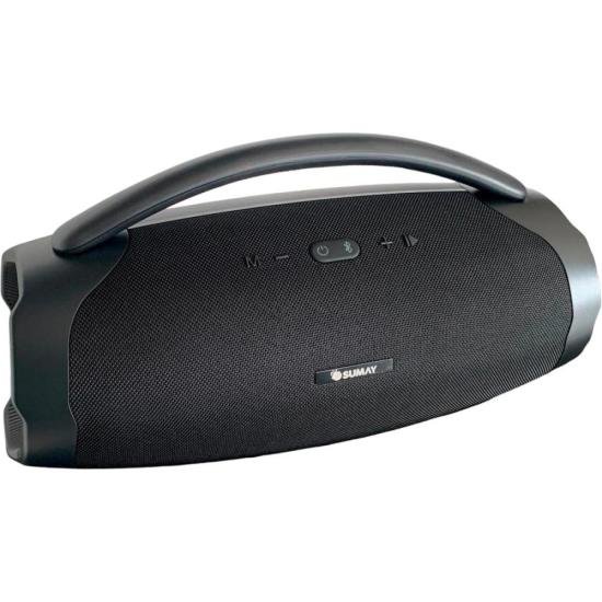 Caixa de Som Sumay CSP1302 GoldBox 120w Bluetooth Preta - Imagem 3