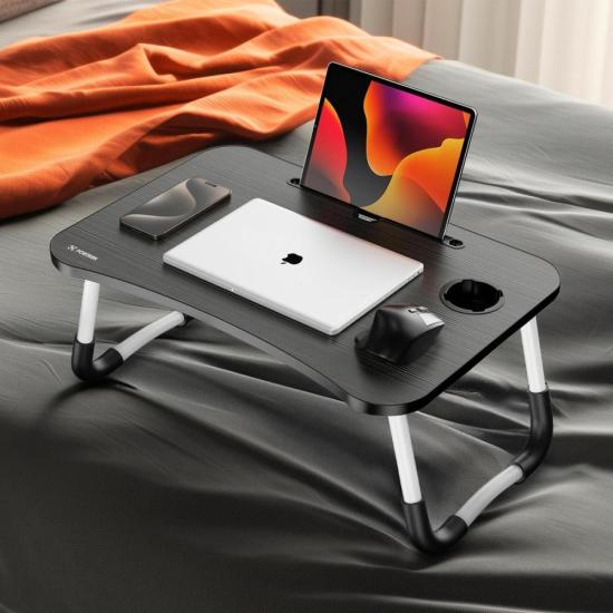 Mesa para Notebook Portátil Fortrek Lapdesk com Gaveta Embutida Preto - Imagem 6