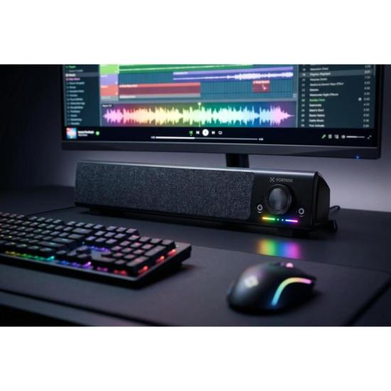 Soundbar Gamer Fortrek Sonar Com Fio Preta - Imagem 4