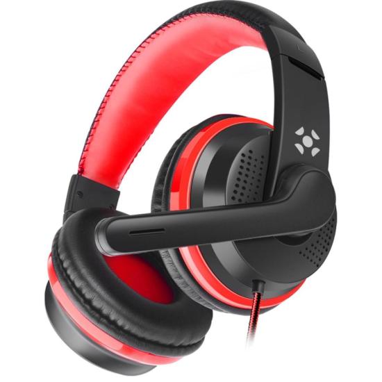 Headset Gamer Fortrek Spider Black P3 Preto/Vermelho - Imagem 2