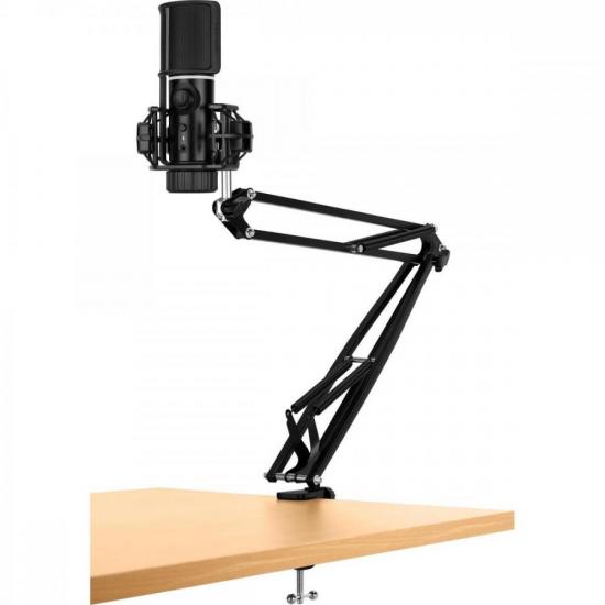 Microfone Gamer Streamplify Mic Arm Com Braço Flexível Preto RGB - Imagem 6