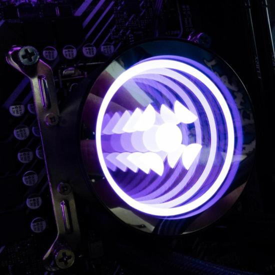 Water Cooler Fortrek Breezy 240 mm Fan Duplo Branco - Imagem 4