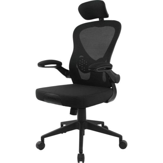 Cadeira de Escritório Ergonômica Fortrek Ergo Base Ajustável Preta - Imagem 2
