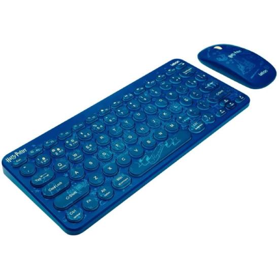 Kit Teclado e Mouse Sem Fio Letron Harry Potter Azul - Imagem 3