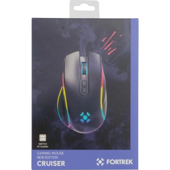 Mouse Gamer Fortrek Cruiser New Edition 12000 Dpi RGB Preto - Imagem 4