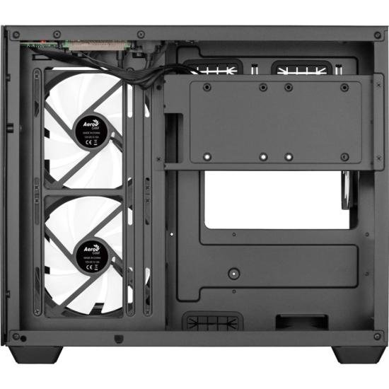 Gabinete Gamer Aerocool Dryft Mini Preto Com 6 fans ARGB Lateral Vidro - Imagem 6