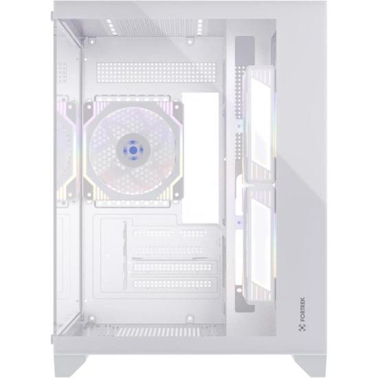 Gabinete Gamer Fortrek Clarity Branco Lateral Vidro - Imagem 4