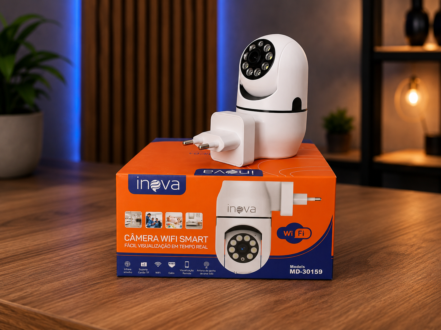 Câmera de Segurança Wi-Fi Smart
